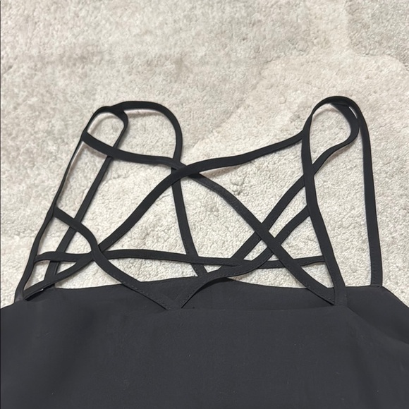 Express Black Backless Tank Top with Intricate Straps - Picture 3 of 3